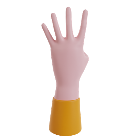 Gesto de mão  3D Icon