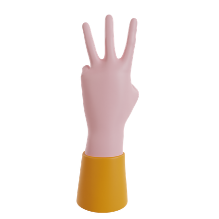 Gesto de mão  3D Icon