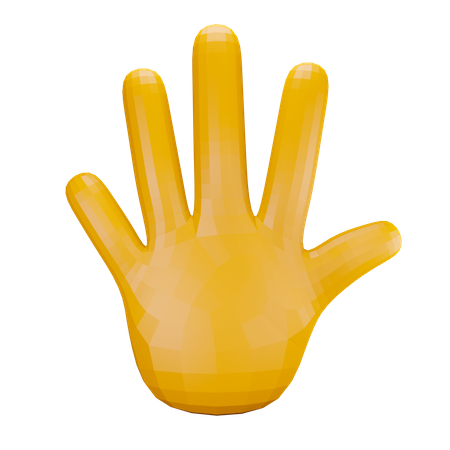 Gesto de mão aberta 2  3D Icon