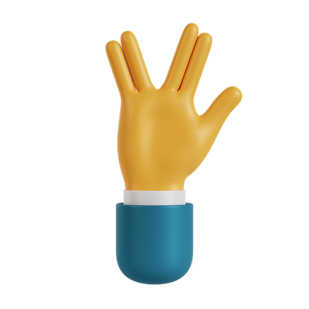 Gesto de mão alienígena  3D Icon