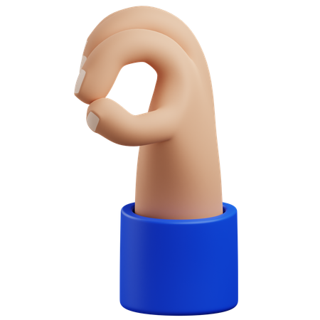 Gesto de mão circular  3D Icon