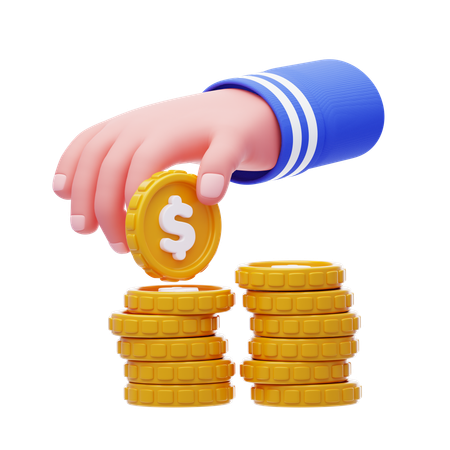 Gesto de mão de lucro  3D Icon