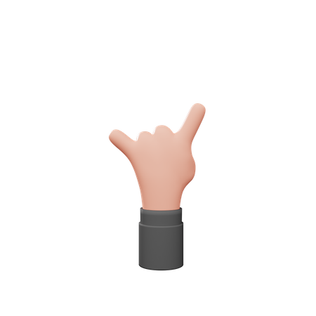 Gesto de mão de pedra  3D Icon