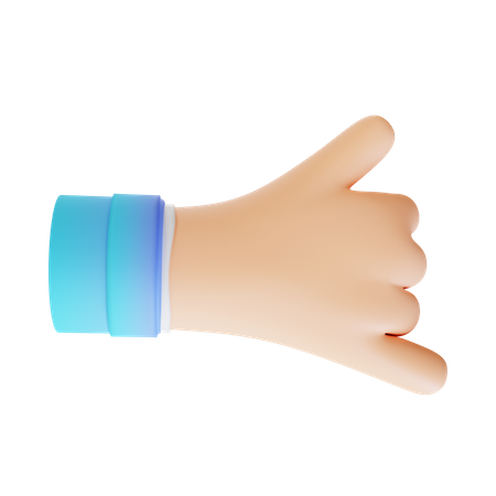 Gesto de mão de pedra  3D Icon