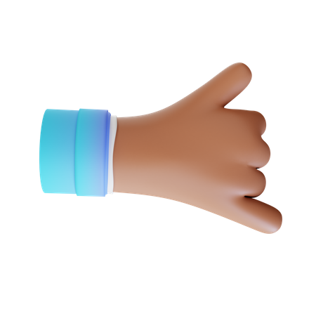 Gesto de mão de pedra  3D Icon