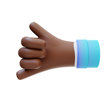 Gesto de mão de pedra  3D Icon