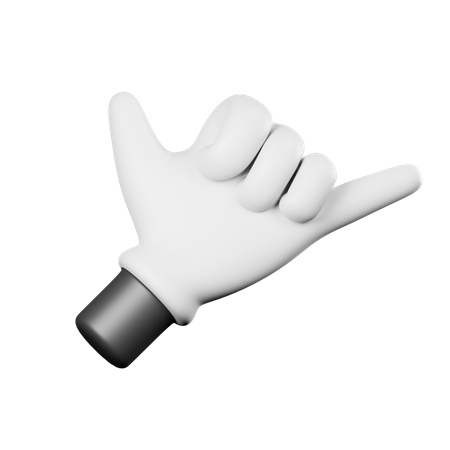 Gesto de mão de pedra  3D Icon