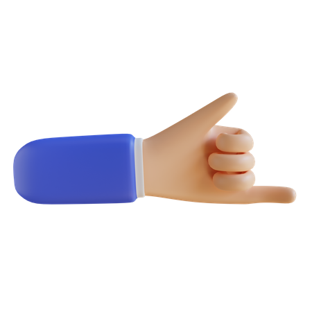 Gesto de mão de pedra  3D Icon