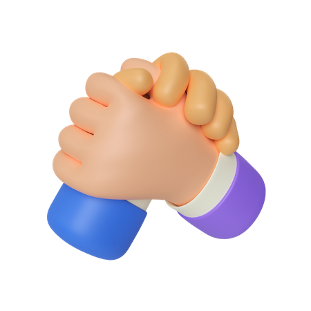 Gesto de mão de queda de braço  3D Icon