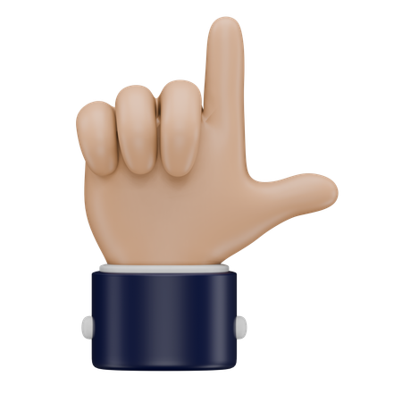 Gesto de mão do perdedor  3D Icon