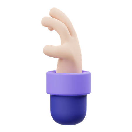 Gesto de mão em garra  3D Icon