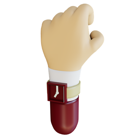 Gesto de mão emocionante  3D Icon