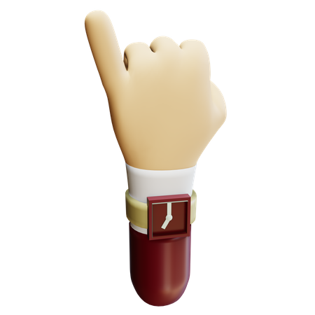 Gesto de mão mindinho promessa  3D Icon