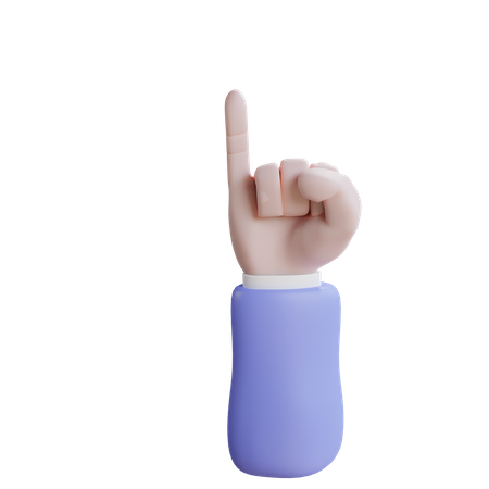 Gesto de mão mindinho promessa  3D Icon