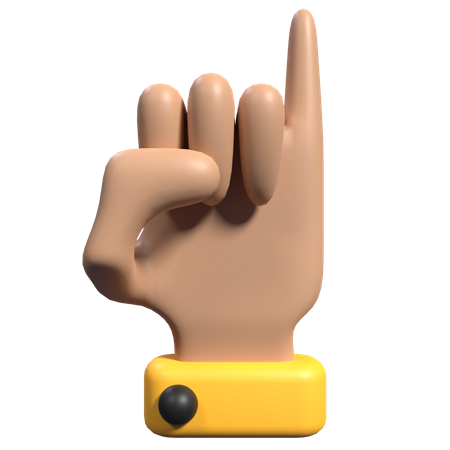 Gesto de mão mindinho promessa  3D Icon