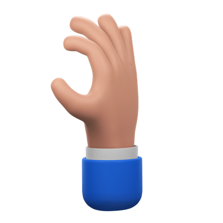 Gesto de mão relaxado  3D Icon