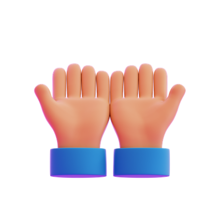 Gesto de mão rezando  3D Icon
