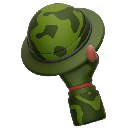 Soldado de gesto de mão  3D Icon