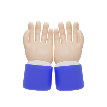 Implorando gesto de mãos  3D Icon