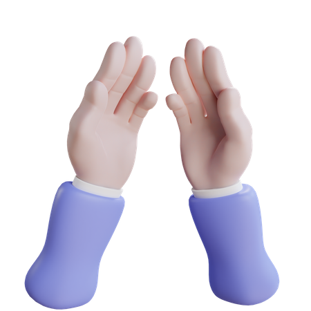 Gesto de mãos rezando  3D Icon