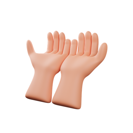 Gesto de mão rezando  3D Icon