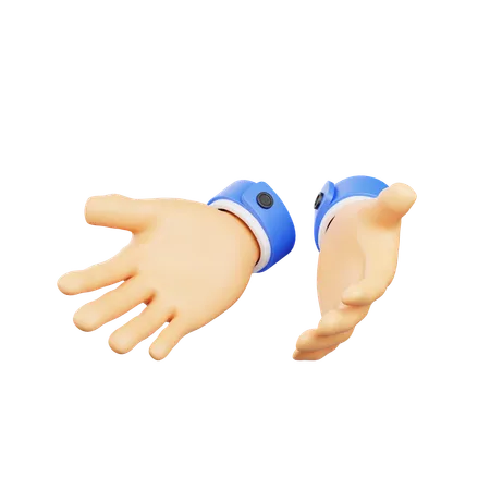 Rezar gesto de la mano  3D Icon