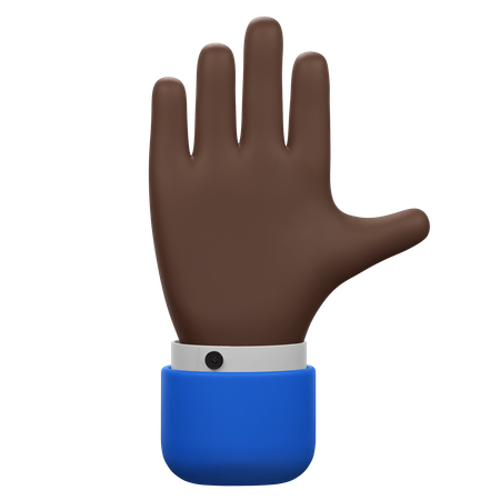 Gesto de palma aberta  3D Icon