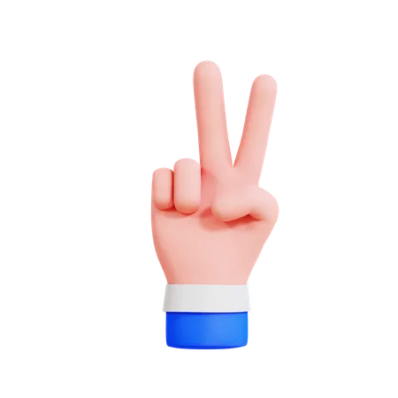 Gesto de paz  3D Icon
