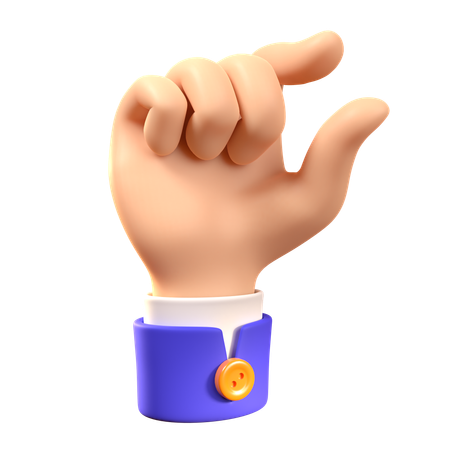 Gesto de pellizco con la mano  3D Icon