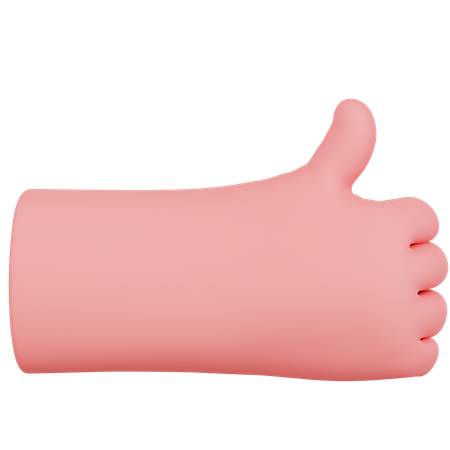 Gesto de polegar para cima  3D Icon