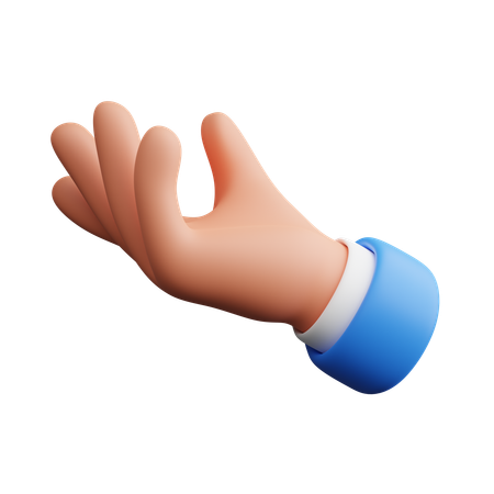 Gesto con la mano para hacer una presentación  3D Icon