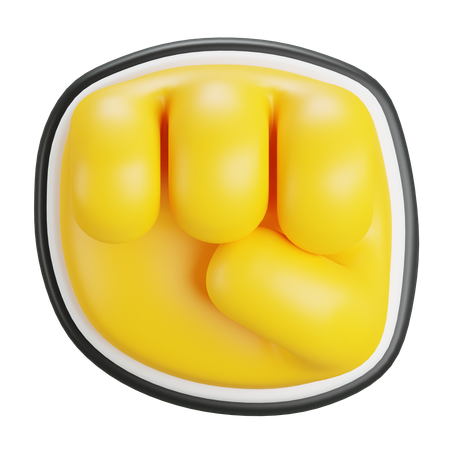 Gesto de puñetazo  3D Icon