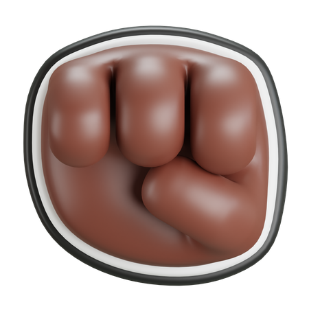 Gesto de puñetazo  3D Icon