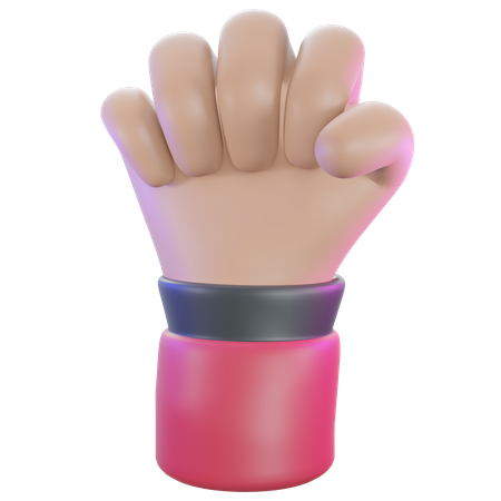 Gesto de punho  3D Icon