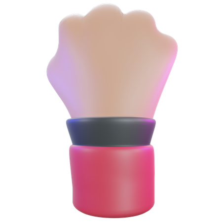 Gesto de punho  3D Icon
