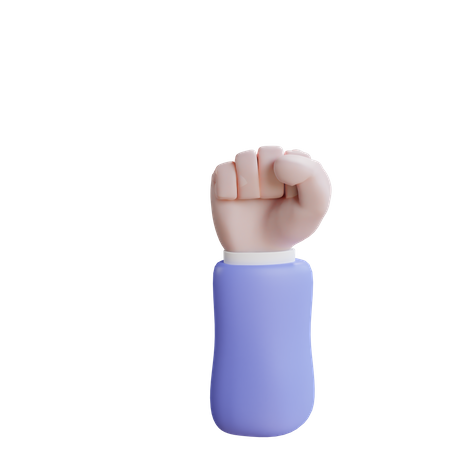 Gesto de punho  3D Icon