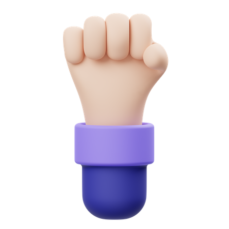Gesto de punho  3D Icon