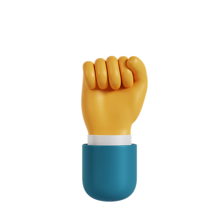 Gesto de punho  3D Icon
