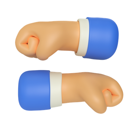 Gesto de punho  3D Icon