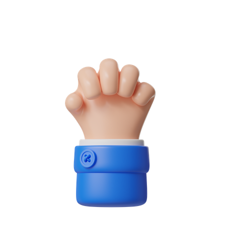 Gesto de punho  3D Icon