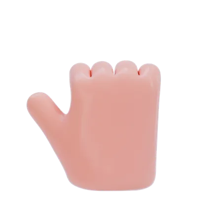 Gesto de la mano del puño  3D Icon