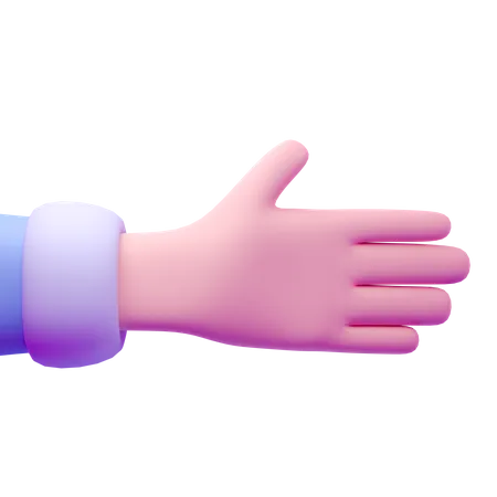 Quero gesto de aperto de mão  3D Icon