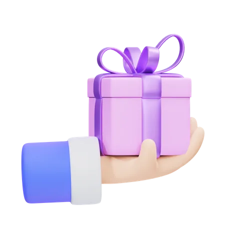 Dando gesto de regalo  3D Icon