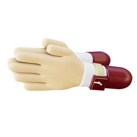 Gesto de saudação  3D Icon