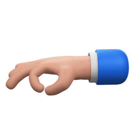 Segurando o gesto com a mão  3D Icon