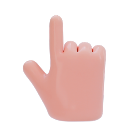 Gesto de la mano señalando  3D Icon