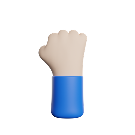Gesto de soco com a mão  3D Icon