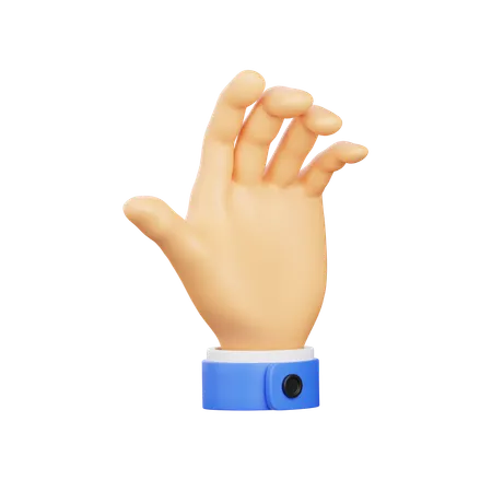 Sosteniendo el gesto de la mano  3D Icon