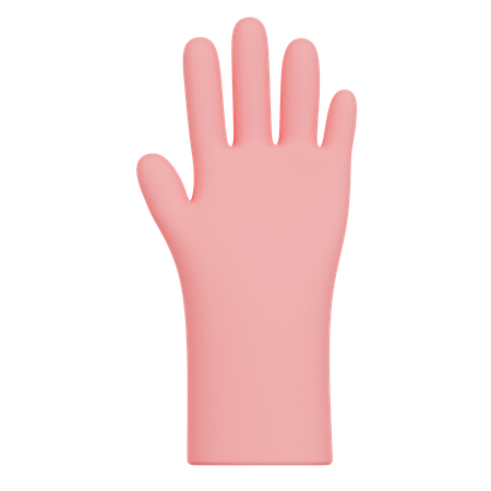 Gesto de cinco mãos  3D Icon