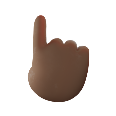 Gesto de toque com o dedo  3D Icon